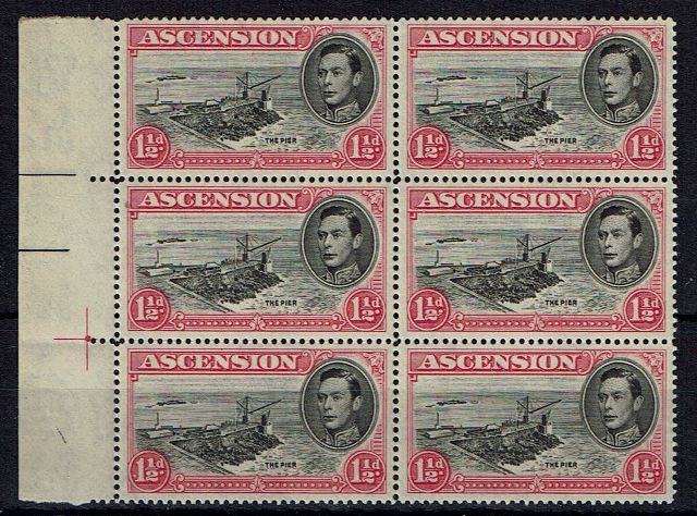 Image of Ascension SG 40d/40da UMM British Commonwealth Stamp